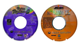 NBA Jam TE & Virtua Fighter 2 (Sega Saturn) Discs Only.  Tested.