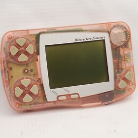 BONDAI WonderSwan (Wonder Swan) SW-001 Skeleton Pink Handheld Console FOR PARTS 