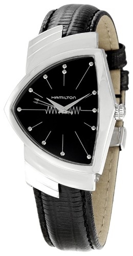 HAMILTON VENTURA H244010黒 Rare Item Hamilton Ventura H244010 Black Leather | eBay