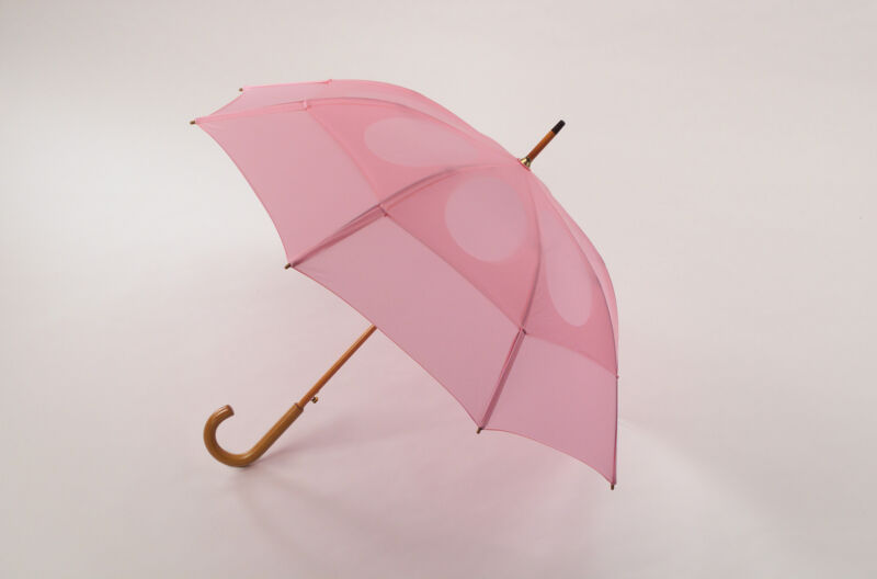 GustBuster Classic 48" Dual Canopy Windproof Umbrella Pink