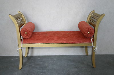 DIVANETTO DORMOUSE PANCHETTA IMBOTTITA  INGRESSO COLORE ORO PATINATO