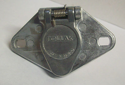 12V Pollak Trailer & RV Connector 6 Pin  3 5/8'' X 2 3/8''
