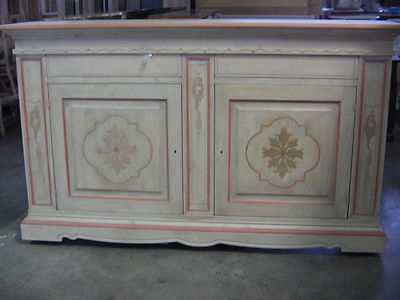 CREDENZA MADIA  SOGGIORNO DIPINTA MANO DECORTA VARI COLORI  PERSONALIZZABILE.