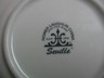 Restaurant Ware Rare Homer Laughlin Bread Plate Navy/White 6.25