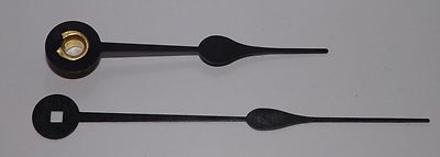 Antique Mantel Shelf Clock Spade Hands For  4'' Dial NEW Square Hole Set of 2