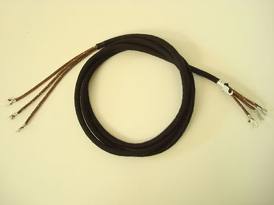 Antique Round telephone black handset cord cloth covered Western electric AE