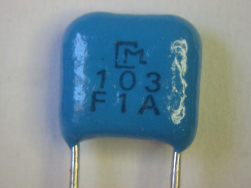 0.01uF 1% 100V C0G/NPO Radial Ceramic Caps - 10 pc lots