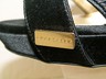 Pre-owned Versace Black Velour Plisse Evening Dress Platform Pumps 39.5 9.5