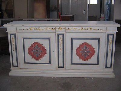 CREDENZA MADIA  SOGGIORNO DIPINTA MANO DECORTA VARI COLORI  PERSONALIZZABILE.
