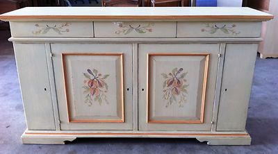 CREDENZA MADIA  SOGGIORNO DIPINTA MANO DECORTA VARI COLORI  PERSONALIZZABILE.