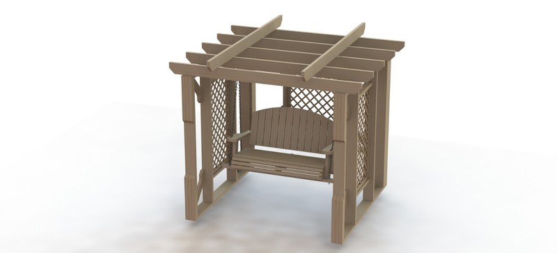 Garden Pergola with Swing Woodworking Plans - Easy to Build