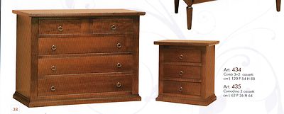 ARTE POVERA COMO' PIU' 2 COMODINI IN LEGNO