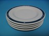 Restaurant Ware Rare Homer Laughlin Bread Plate Navy/White 6.25