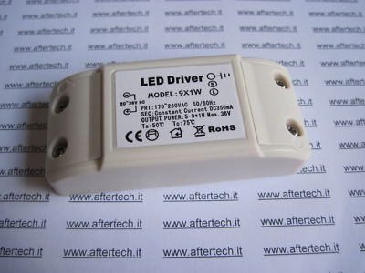 DRIVER LED 5-9 x 1w 350mA COSTANTE INPUT 170~260V B4E4