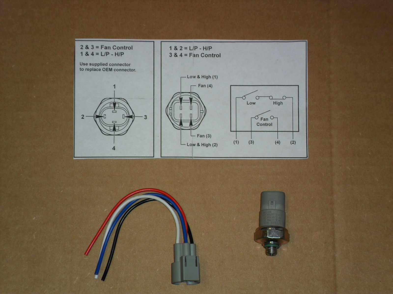 AC TRINARY SWITCH, HIGH/LOW PRESSURE AND COOLING FAN SWITCH eBay