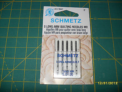 Schmetz LONG ARM QUILTING NEEDLES MR - 5.0/130 - 135 x 5 MR- ART 1847 F - 5 PACK