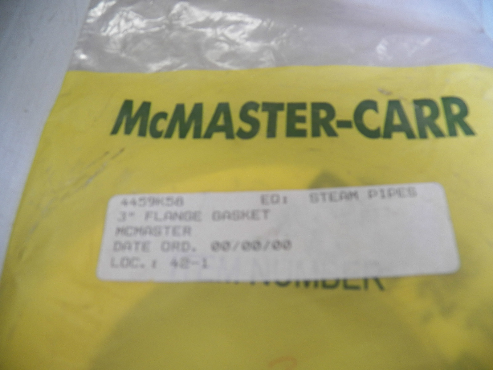 NEW MCMASTER CARR FLANGE GASKET 4459K58 3" OD 51/2" ID 41/2" eBay