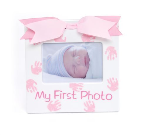 MUD PIE My 1st Photo お礼や感謝伝えるプチギフト Ceramic Baby NEW Picture 贈答 Girl Gift Frame