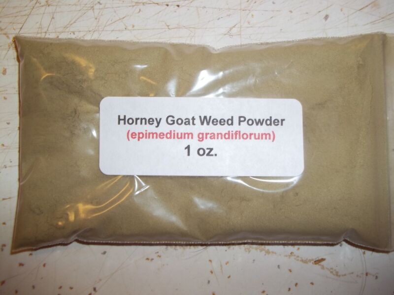 1 Oz. Horny Goat Weed Powder (Epimedium Grandiflorum) Icariin Permium