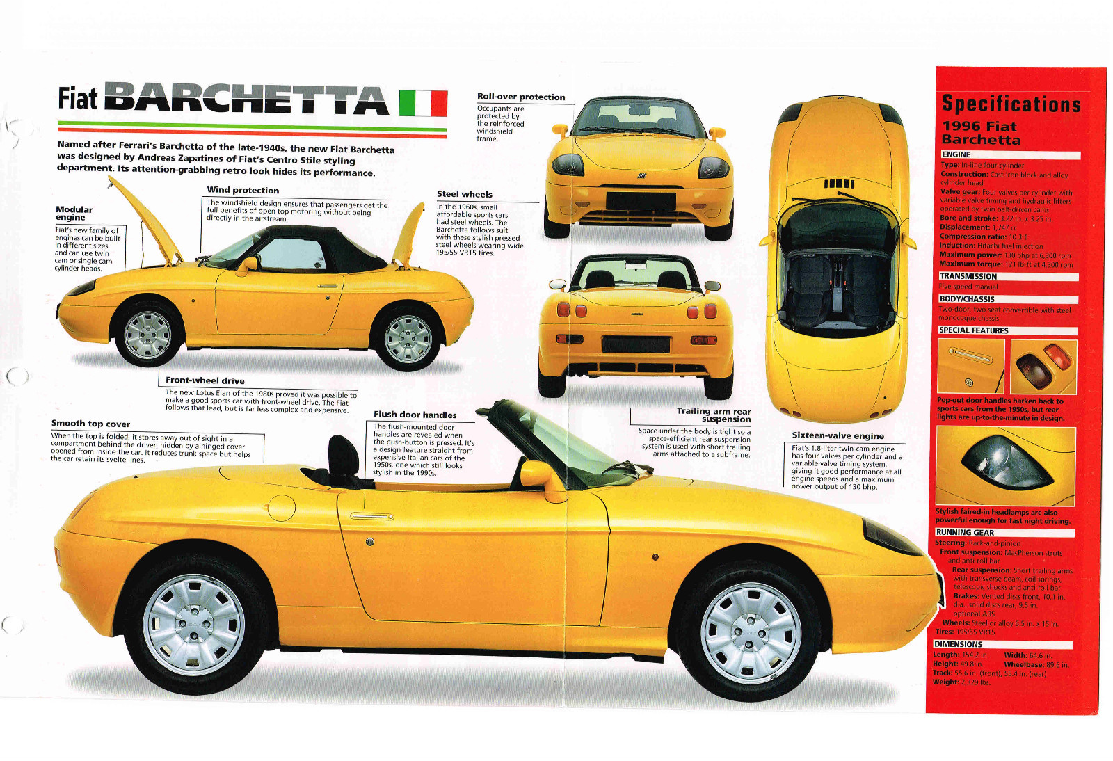 希少】FIAT BARCHETTA （フィアット バルケッタ）用 背面パネル www