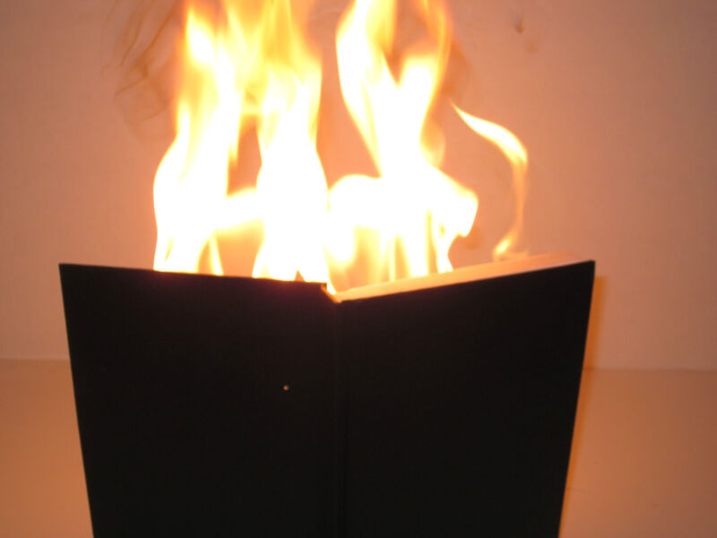 Hot Book Magic Trick FIRE Book - Stage Prop, MC Bit, Comedians, Make Big Flames