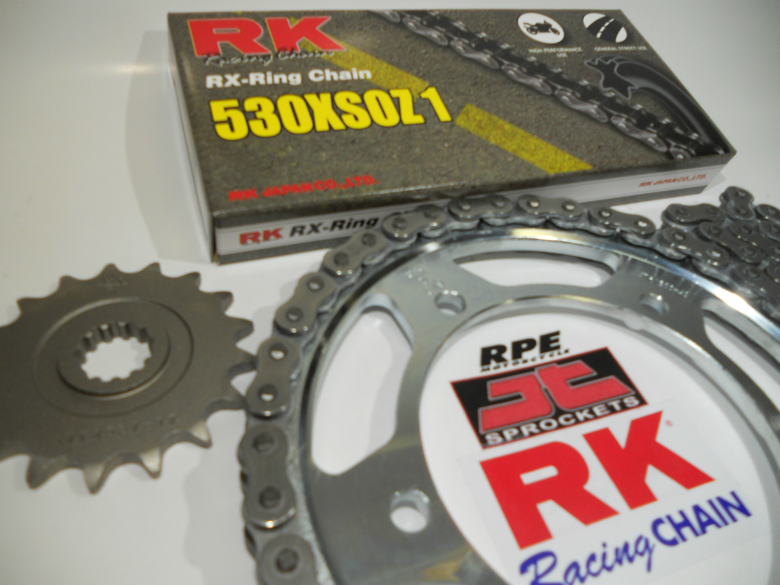 RX SINGLE SET A セット 1995-2000 Kawasaki ZRX1100 ZX1100E RK X-Ring 530 XSOZ1 CHAIN