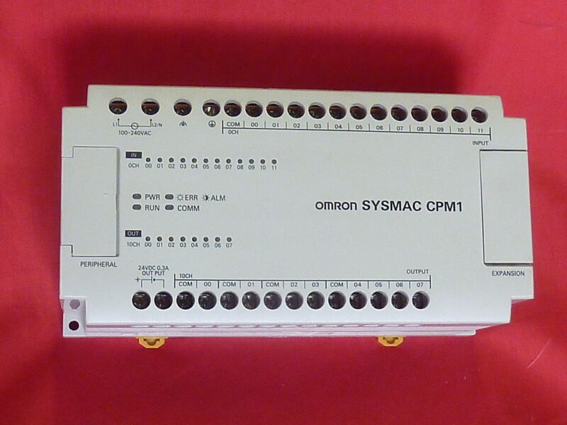 Omron Sysmac Cpm1-20cdr-a Plc 20point I/o Dc Relay Ac Power Supply