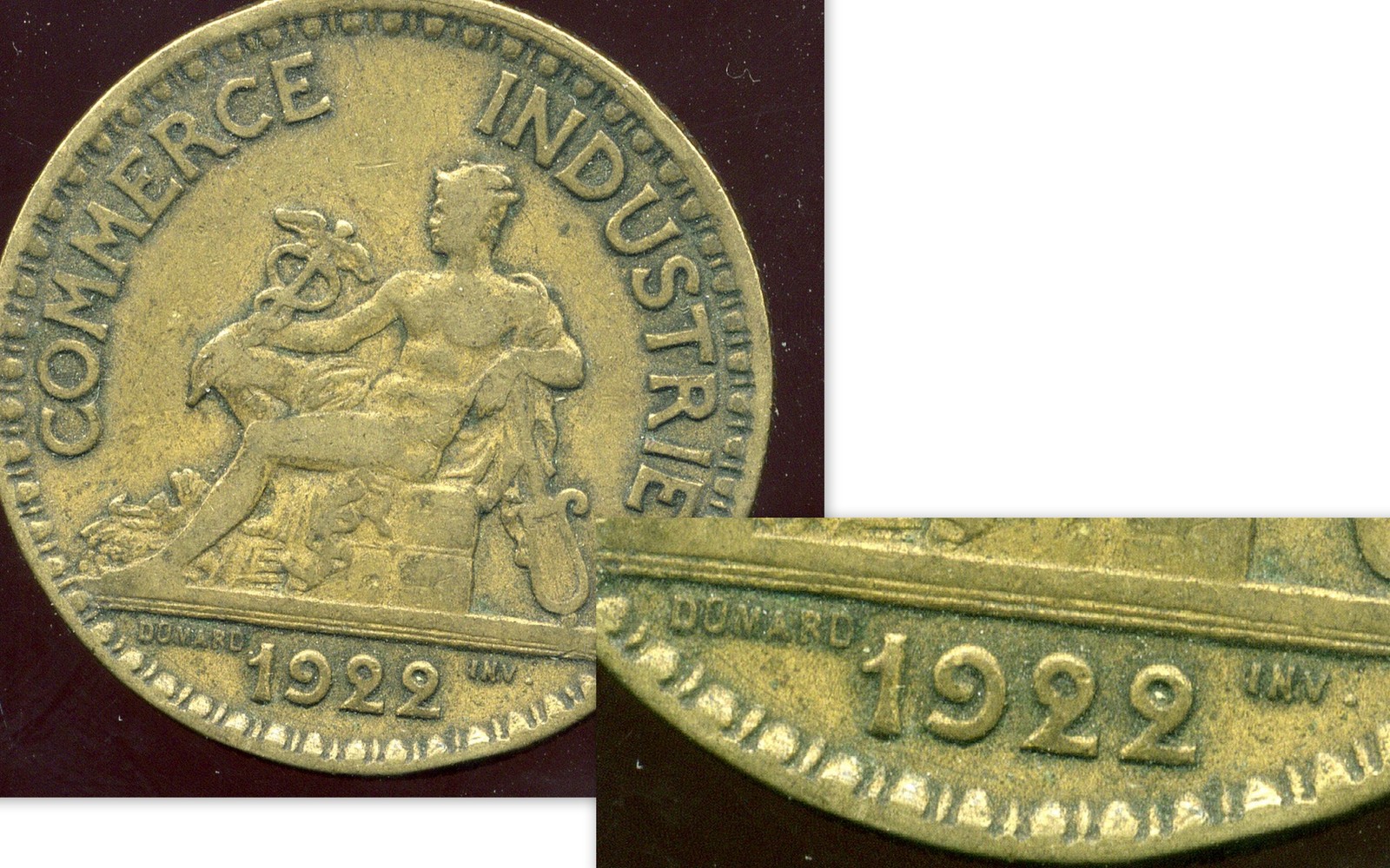 Pièce Commerce Industrie 1922 Bon Pour 2 Franc Valeur 2 francs 1922 CHAMBRE DE COMMERCE ( les 2 fermé ) | eBay
