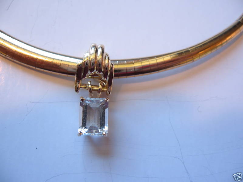 14K Gold Slide Pendant Hanger Enhancer for Omega Pearls eBay