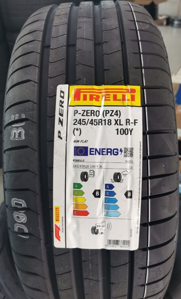 2X NEW PIRELLI PZ4 P ZERO 245/45/18 245 45 ZRFT18 XL 100Y