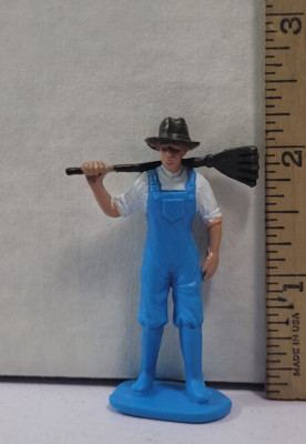 Man Farmer Male Overalls Bibs Action Figure Rare Vintage