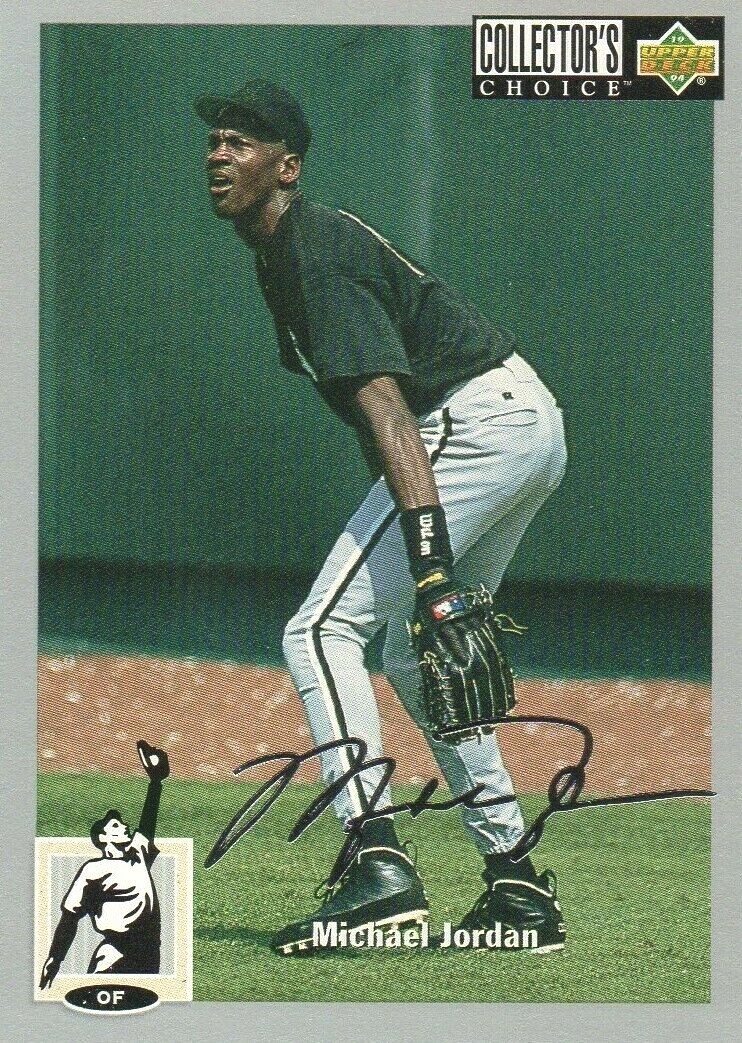 michael jordan silver signature baseball card