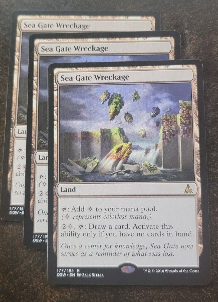 Sea Gate Wreckage 2x FOIL OGW MTG Oath of the Gatewatch Rare NM land Sea Gate Wreckage 2x FOIL OGW MTG Oath of the Gatewatch Rare NM land