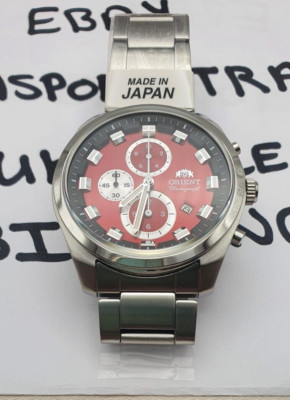 BRAND NEW ORIENT NEO70's Watch Quartz RED dial WV0481TT Made in Japan UK SELLER