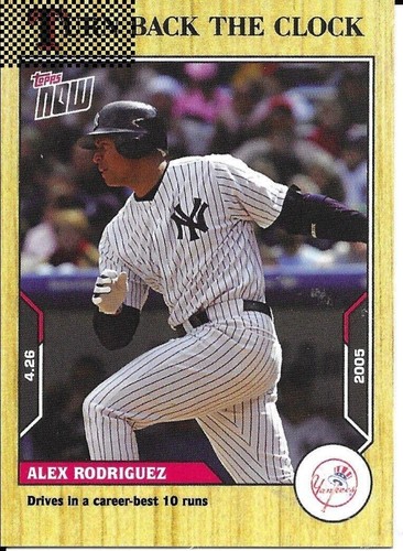 2021 Topps Now Turn Back the Clock - Alex Rodriguez #26