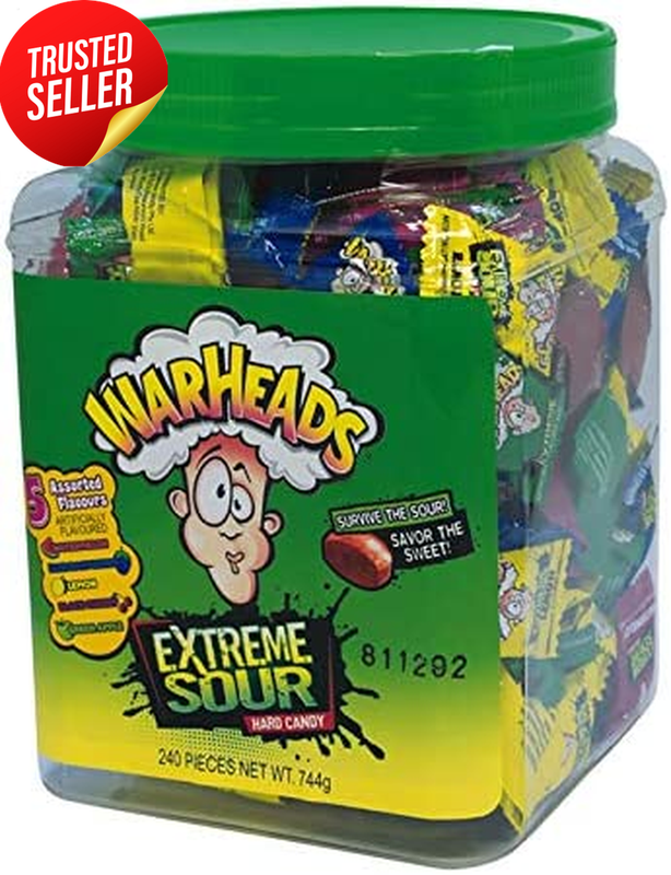 Extreme Sour Hard Candy Tub 744g Sour Sweets Bulk Pack
