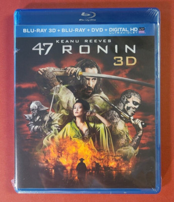 *NEW* 47 Ronin 3D (Blu-ray 3D/2D/DVD, 2014, 3-disc, Digital Copy)