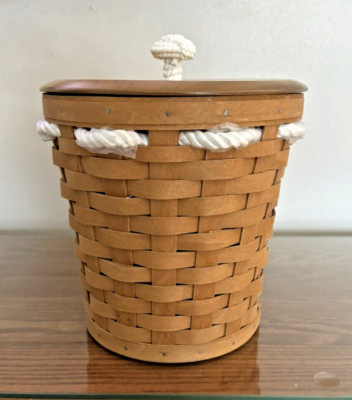 RARE Longaberger 2009 Large Pail Basket/Ice Bucket Set