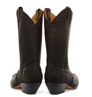 GRINDERS GRINDERS ARIZONA HI UNISEX LEDER BLOCKABSATZ COWBOY STIEFEL BROWN