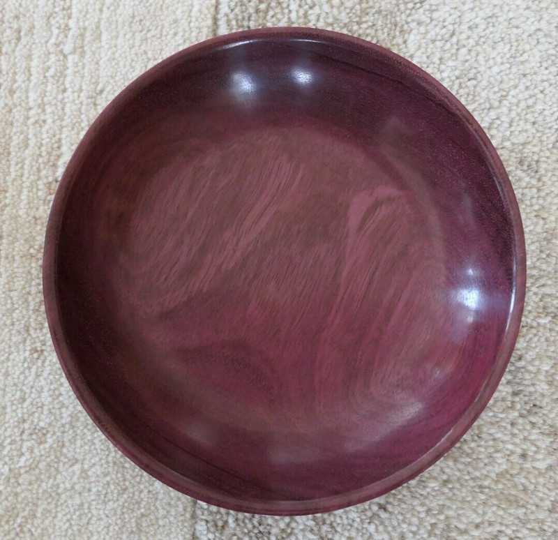 Amaranth-Holz-Schale Unikat, Schale Aus Einem StÃ¼Ck Von Mir Handgedrechselt