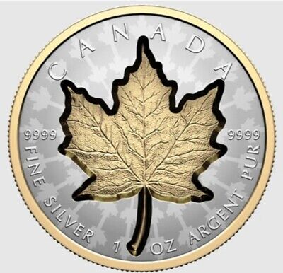 2024 CANADA $20 SUPER INCUSE Gold & Platinum playted 1oz .9999 Silver Proof Coin