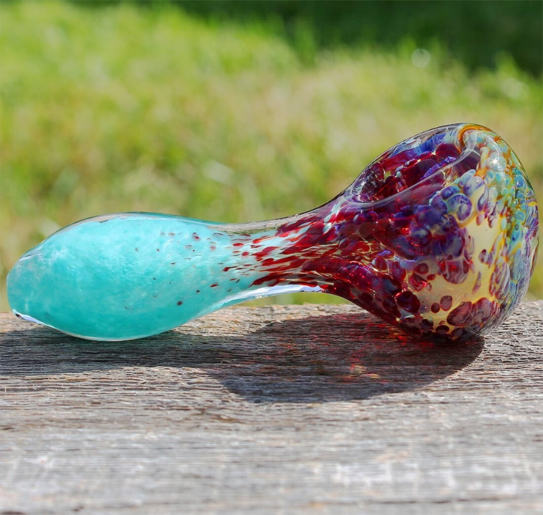 4 Inch Tobacco Smoking Glass Pipe Gorgeous Bowl Collectible Handmade Pipes