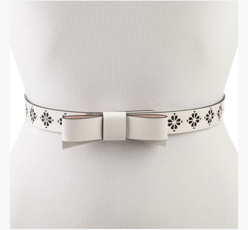 【特価セール】Kate Spade gingham print bow ベルト Kate Spade New York Women's Printed Bow White Belt Size M | eBay