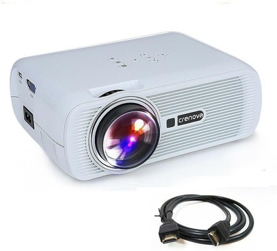 Crenova XPE460 Beamer LED Heimkino Projektor 800 x 480 1200 Lumen HDMI