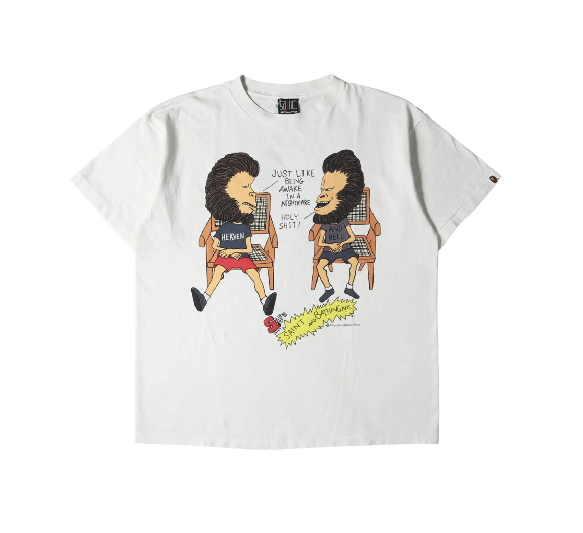Saint Mxxxxxx / Bape MTV Beavis and Butthead APE T shirt (XL Saint Mxxxxxx / Bape MTV Beavis and Butthead APE T shirt (XL