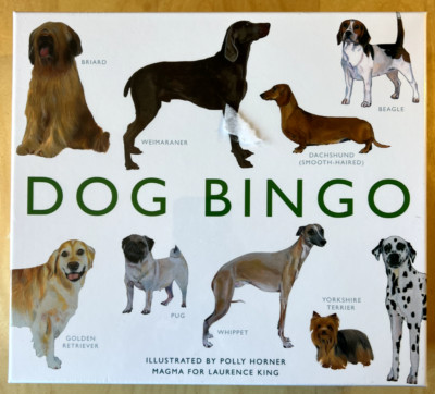 Dog Bingo Board Game 2013 Dog Breeds Educational Fun Polly Horner - SEALED NEW!