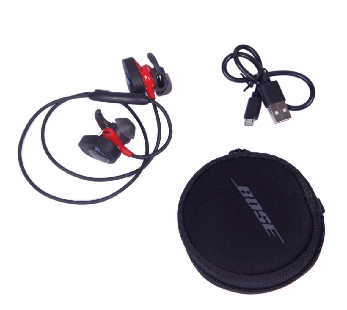 Bose SoundSport Pulse Wireless Headphones, Power Red (With H