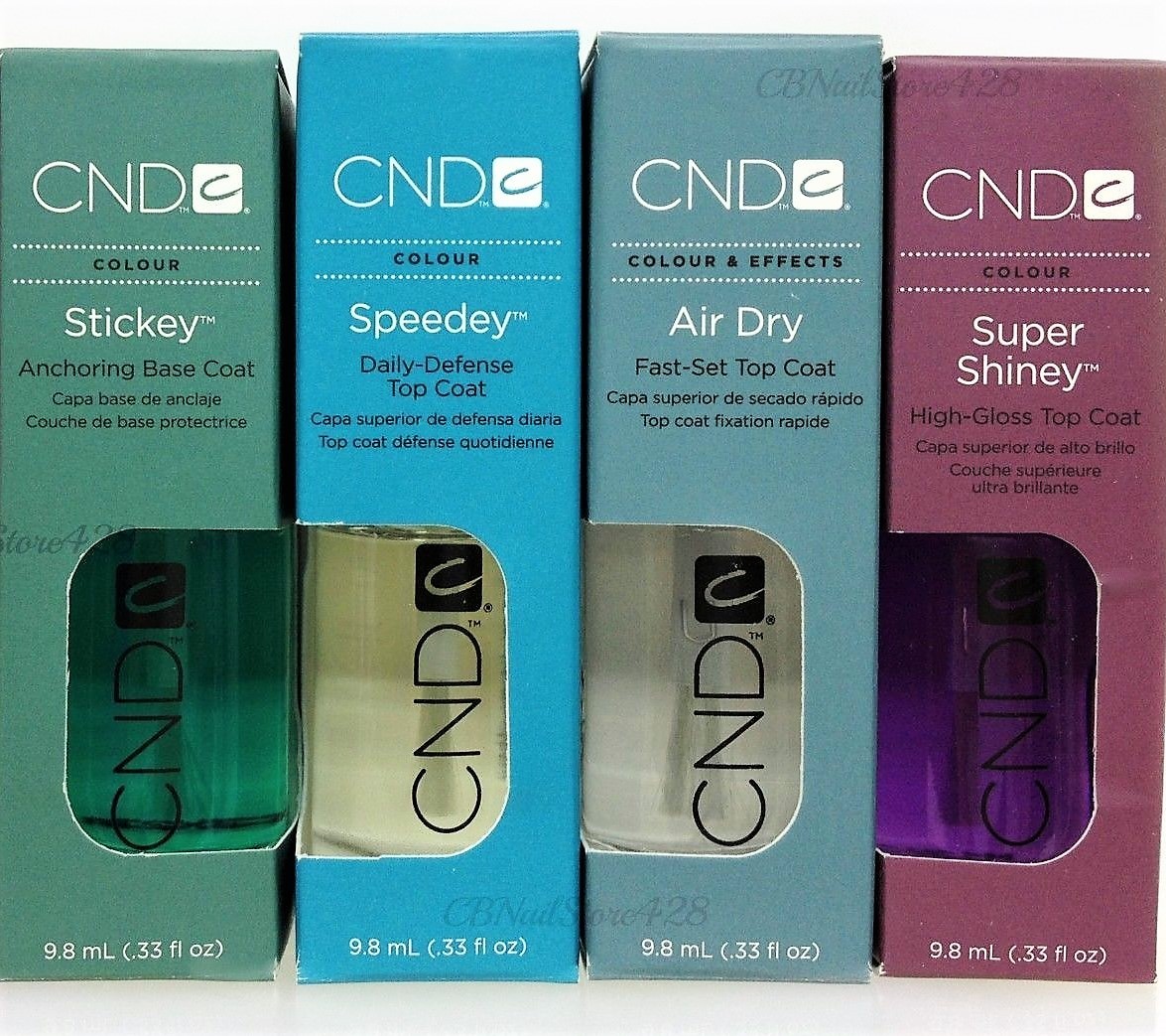 BASE & TOP COAT - CND - Choose Any size .33oz/9.8ml