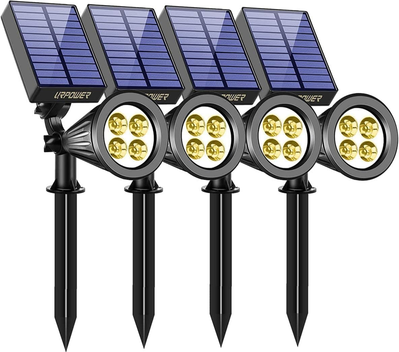 Waterproof Solar Lights Outdoor 2-in-1 Adjustable Solar Spotlight W