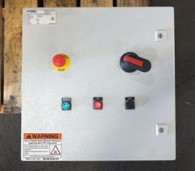 INDUSTRIAL CONTROL PANEL WITH BANNER DEVICE AND 500 VA CONTROL TRANSFORMER